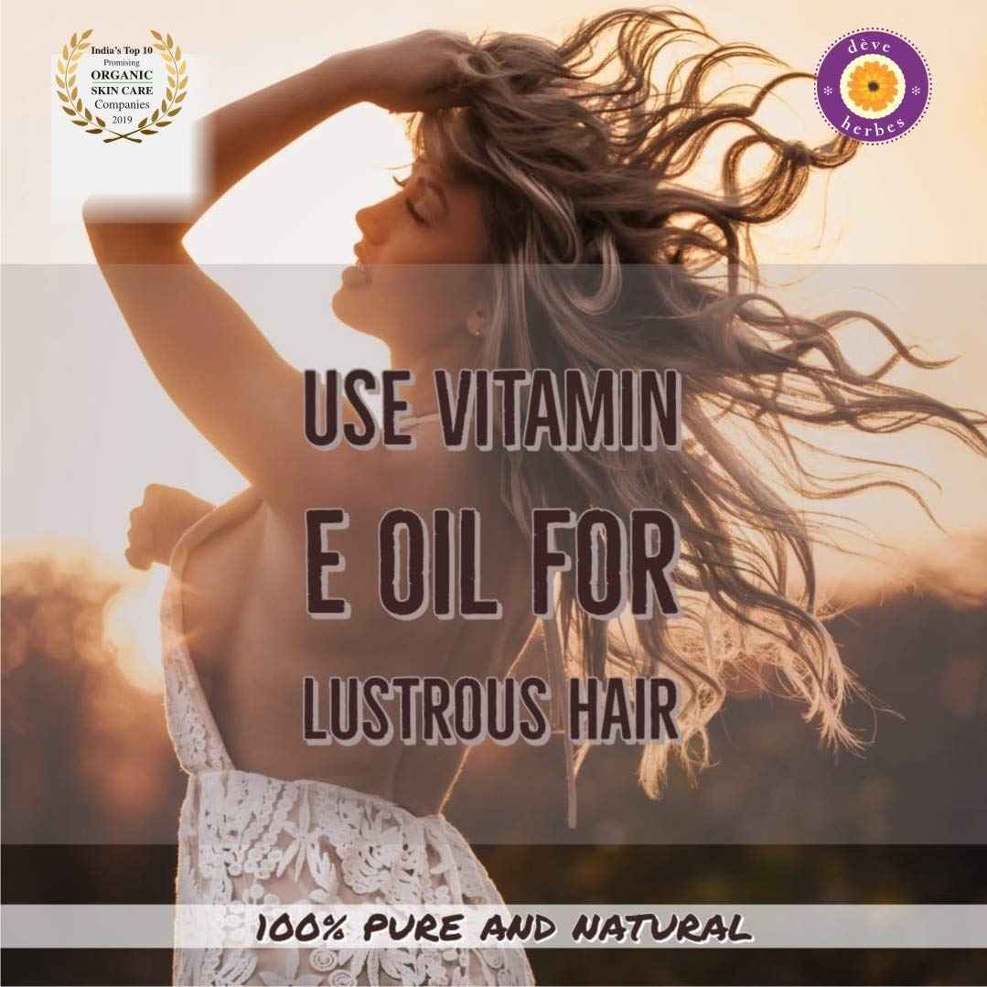 dève herbes Plant Based Vitamin C Face Serum with Hyaluronic Acid & Vitamin A & E for Personal Care 30ml (1 oz) + Pure Vitamin E Oil 30ml (1 oz)