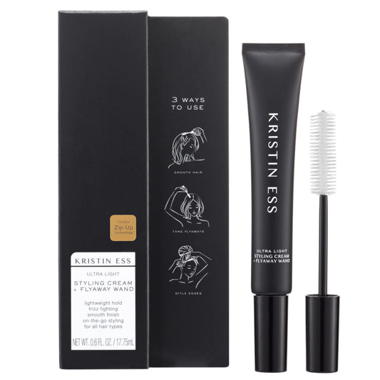 Kristin Ess Styling Cream Taming Wand for Portable Smooth Frizz, Tame Fyaways & Style Edges - Lightweight Hold, Vegan, Color Safe, Silicone Free Women's Styling Product