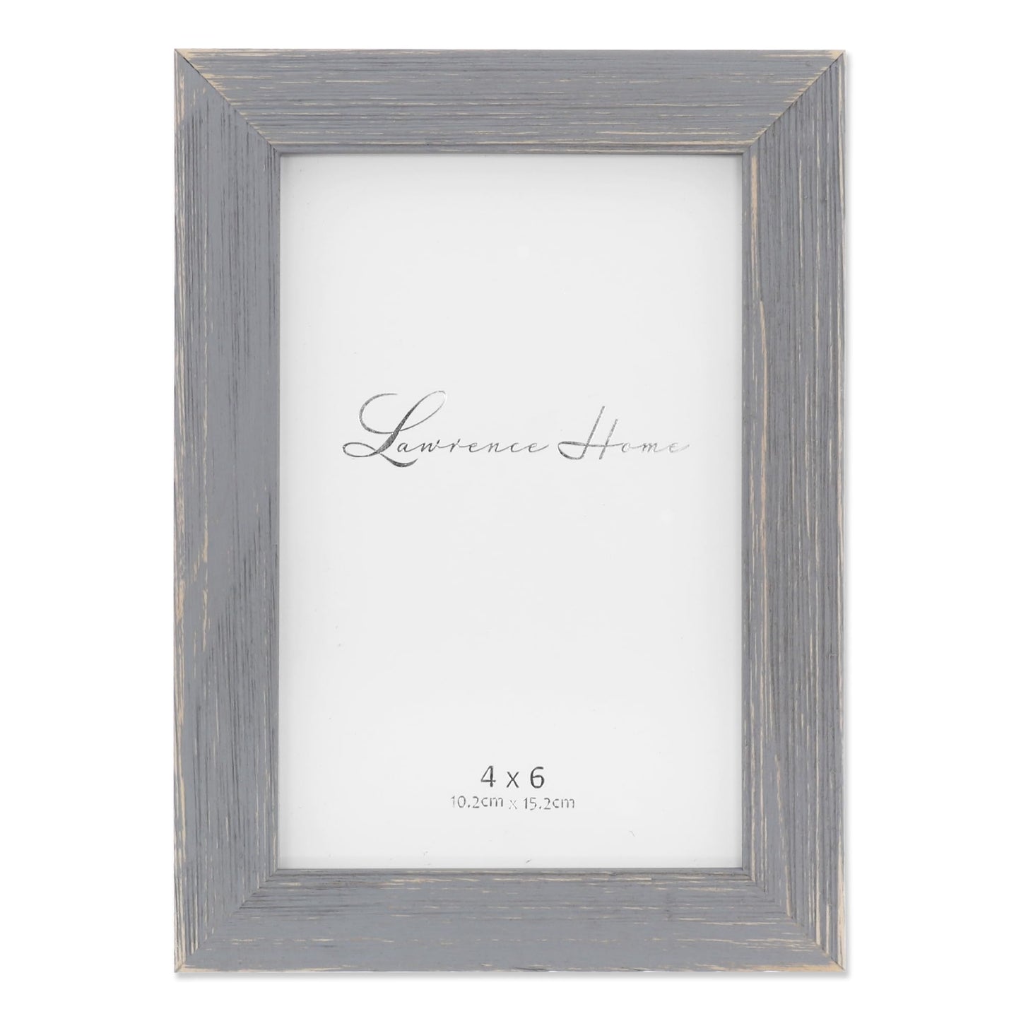Lawrence Frames 745646 4x6 Charlotte Weathered Gray Wood Picture Frame