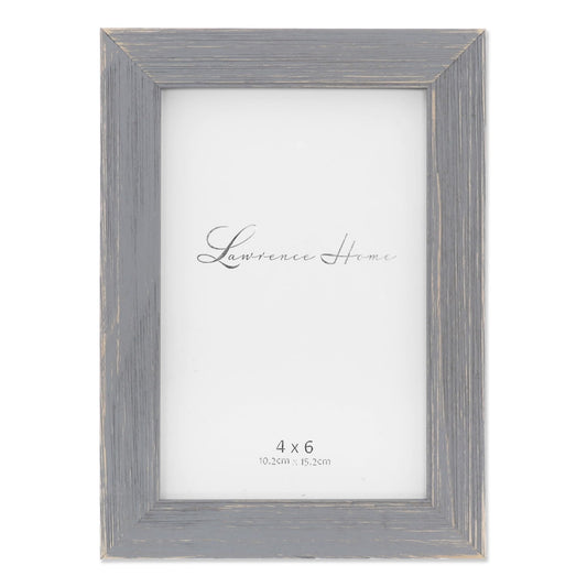 Lawrence Frames 745646 4x6 Charlotte Weathered Gray Wood Picture Frame