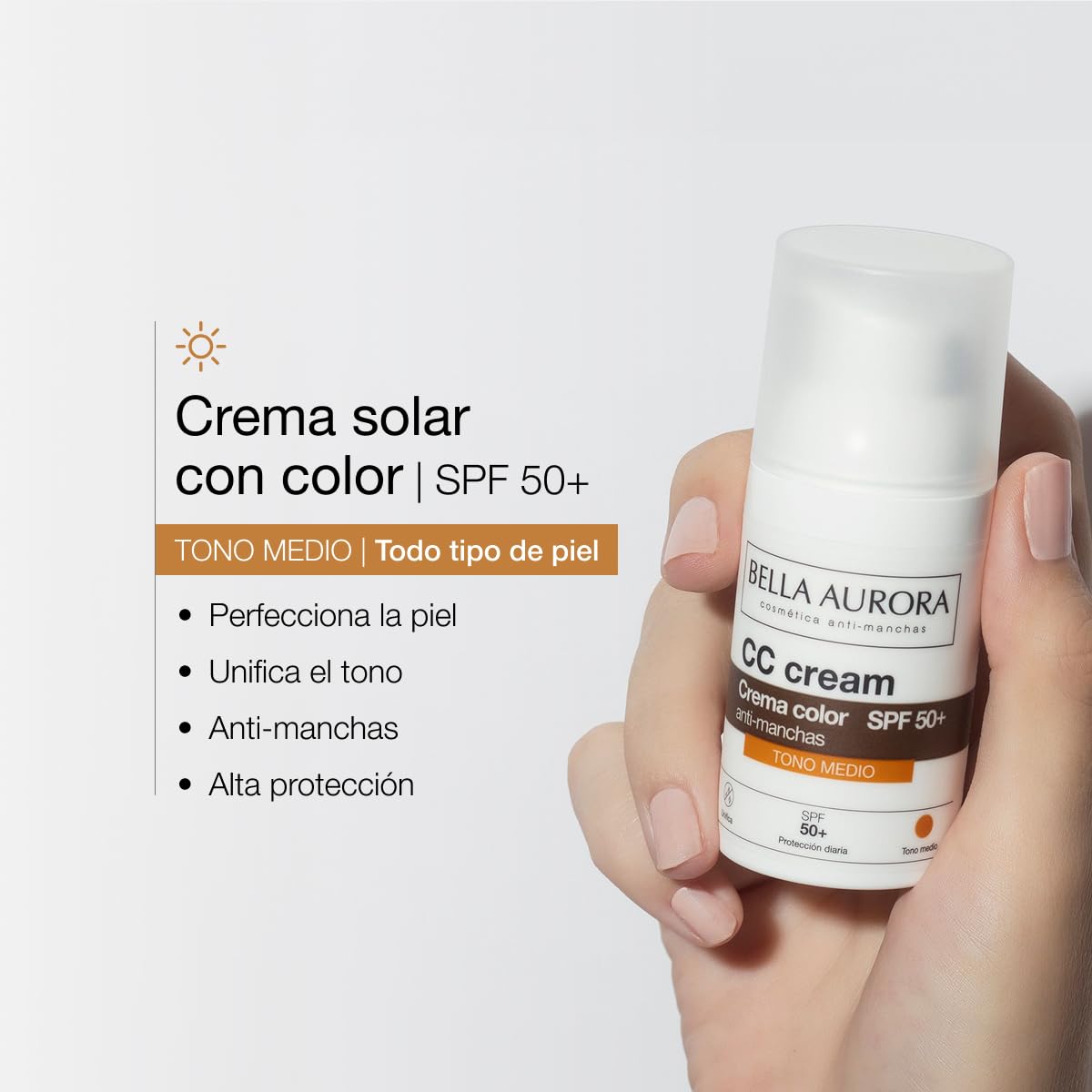 Bella Aurora Cc Cream Medium Shade SPF50 Plus, 30 ml