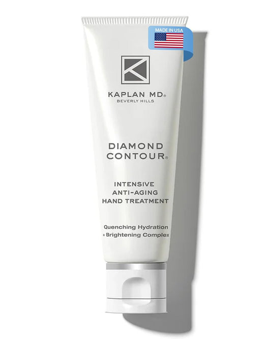 KAPLAN MD Anti Aging Hand Cream Treatment - 5 Essential Moisturizers Diamond Contour Intensive Hand Cream for Women with Vitamin C, Crushed Diamonds & Argireline - Dermatologist-Developed