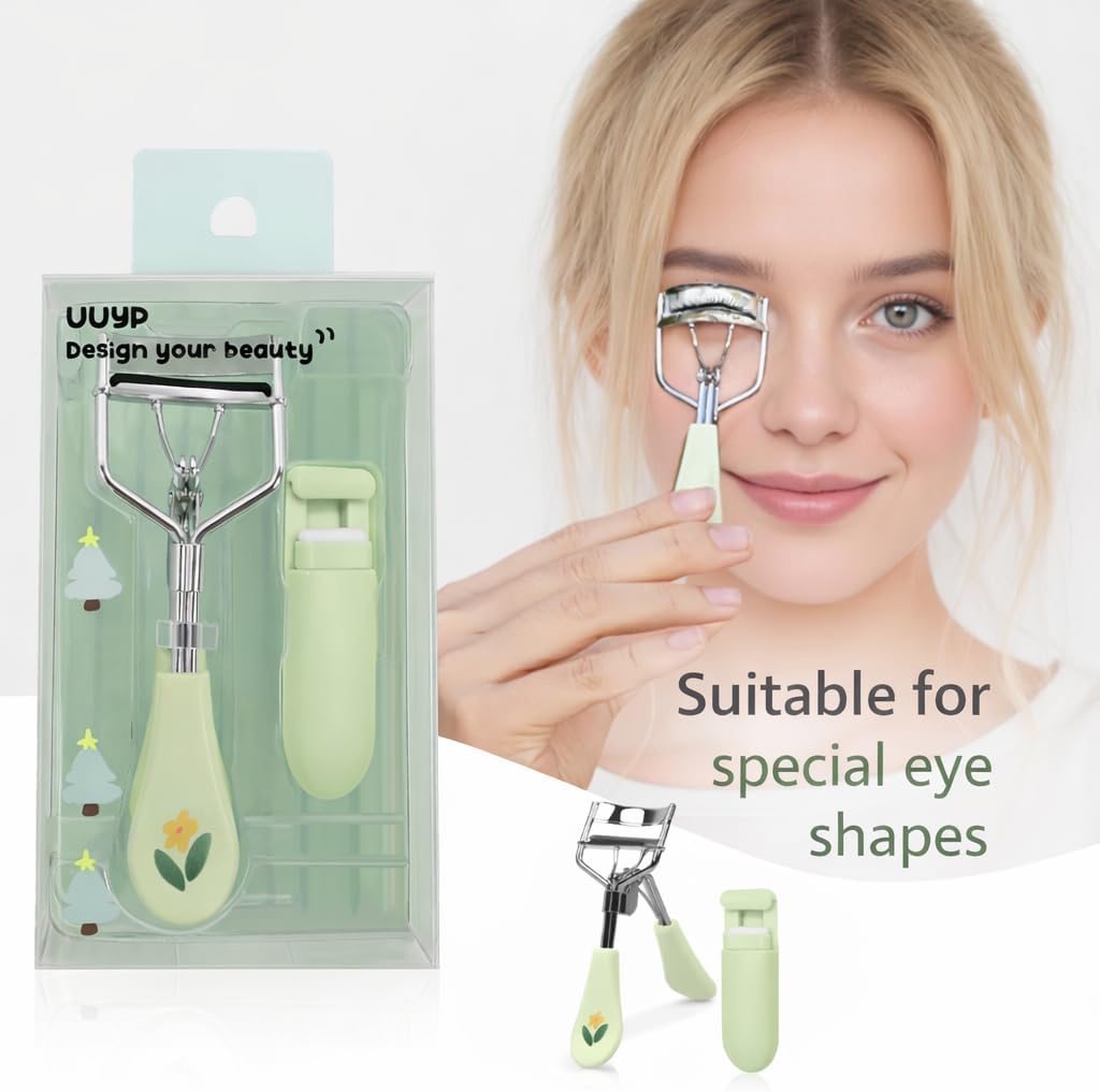 Eyelash Curler for Women - Manual Lash Curler with Wide Angle Fit | Gentle No Pinching, Portable Makeup Tool