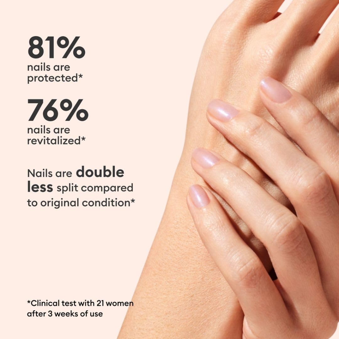 Manucurist Active Bright All in One Nail Perfector: Brightening Care Nail Polish - No Lamp - Vegan & Made in France - White Nail Polish - Nail Strengthener - Gifts for Women