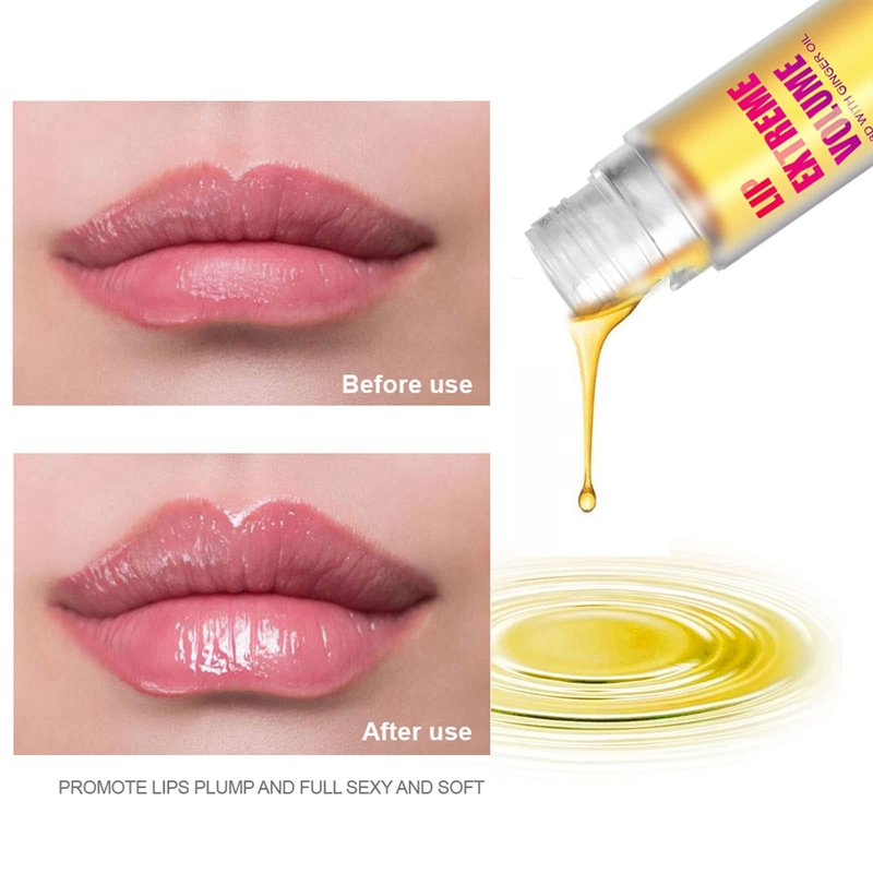 LAIKME Lip Plumper Extreme - Plumping Lip Gloss - Clear Lip Plump Gloss -Lip Enhancer Plumper - Lip Moisturizer for Dry Lips - Lip Filler Plumper - Volumize Lips Instantly for Thicker & Fuller Lips