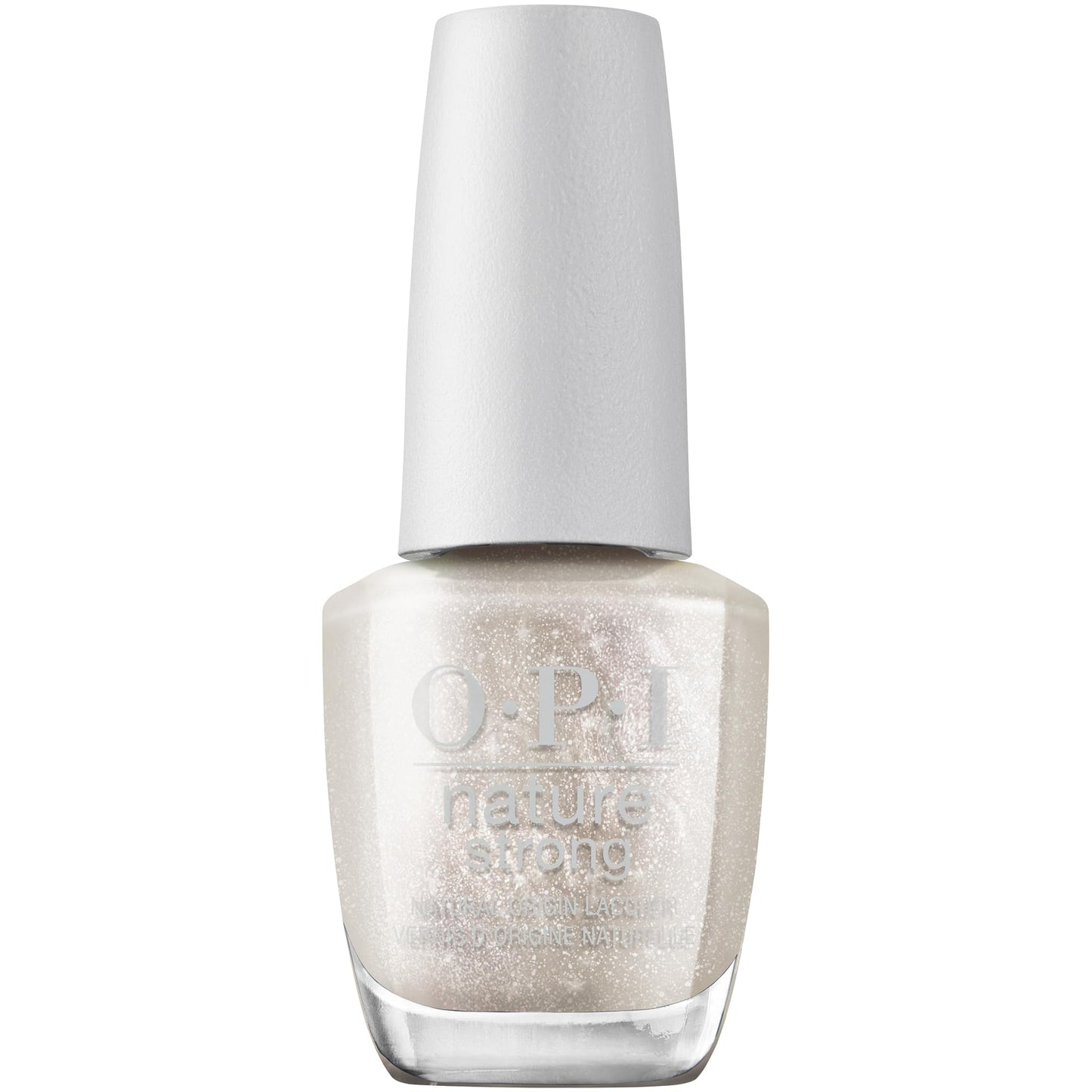 OPI Nature Strong Glowing Places | Sheer Bright Gold Metallic Natural Origin Nail Polish | Plant Based, Vegan, Cruelty Free