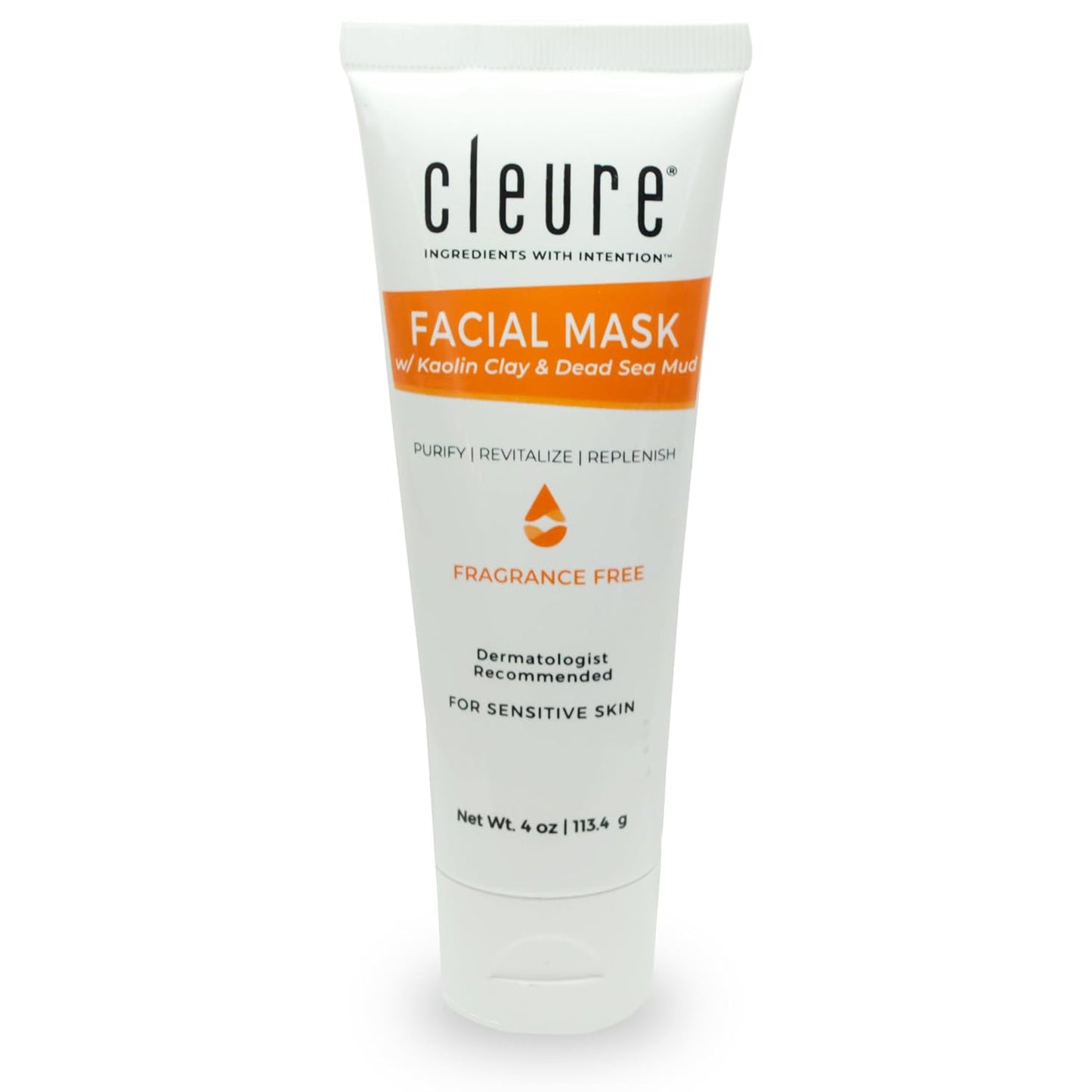 Cleure Pore Minimizing Face Mask - Kaolin Clay & Shea Butter for Oily, Sensitive Skin | 4 oz