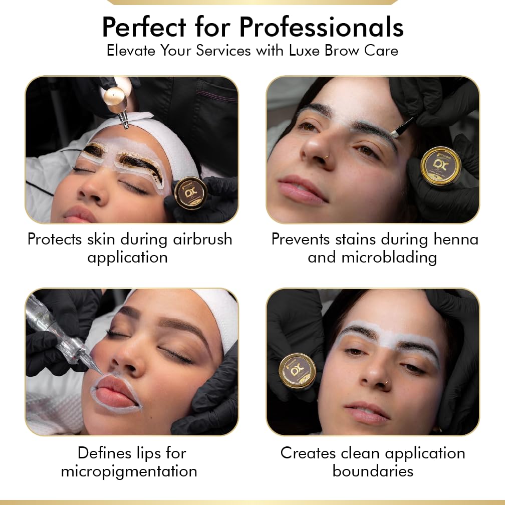 BROWSXPERT White Mapping Paste 10g – Professional Mapping Tool. Defines Clean Borders, Smudge-Free, Soft Texture – Includes Application Brush