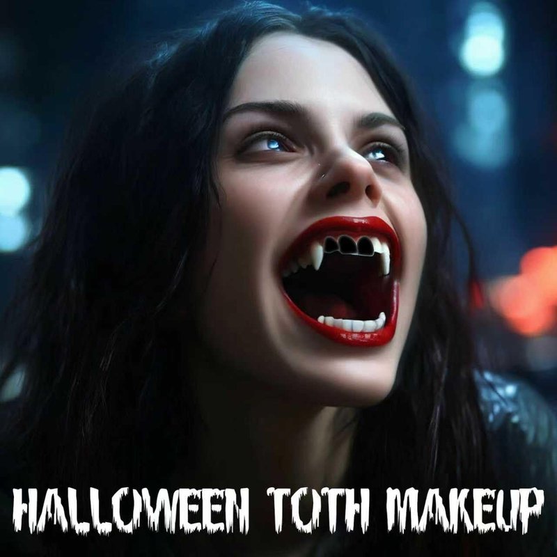 Black Tooth Paint - Professional Black Out Teeth Makeup for Cosplay & Halloween | Quick Dry, Realistic SFX