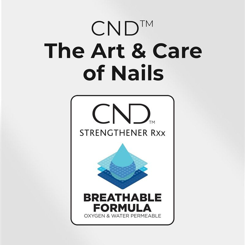 CND™ Nail Strengthener RXx - Tougher, Stronger Nails & Protection for Thin Nails | 0.5 Fl Oz