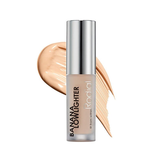 Rodial Banana Lowlighter Travel Size Liquid Concealer & Color Corrector 0.05 fl oz, with Hyaluronic Acid, Vitamin E & Caffeine for Dark Circles, Mini Yellow Under Eye Brightener for Lightweight Finish
