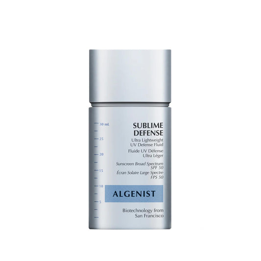 Algenist Sublime Defense Ultra Lightweight UV Defense Fluid SPF50 - Sheer, Oil-Free Face Sunscreen with Vitamin E, Echinacea & Green Tea - Non-Comedogenic & Hypoallergenic Skincare (1 oz)