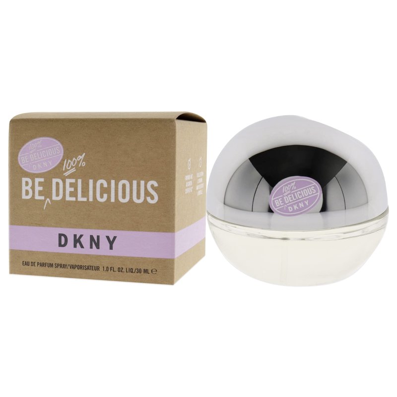 DKNY Be 100% Delicious Eau de Parfum Perfume Spray For Women, 1.0 Fl. Oz.