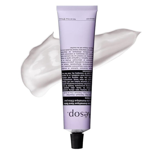Aesop Eleos Aromatique Hand Balm - Nourishing Shea Butter & Coconut Oil | Travel Size 2.4 oz / 75 mL