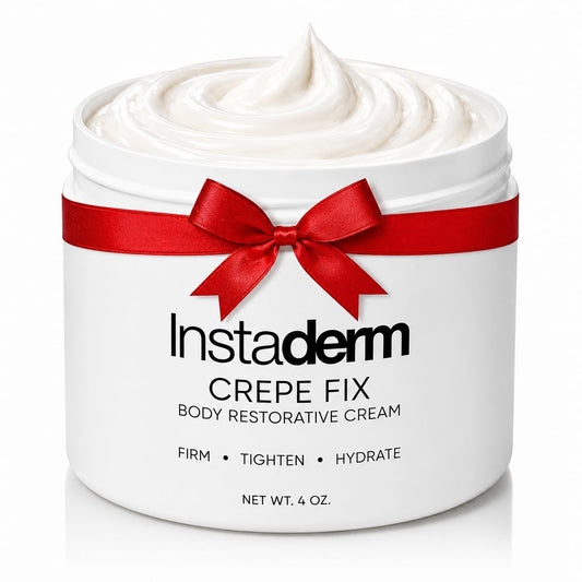 Instaderm Crepe Fix Body Cream – Anti-Aging Moisturizer for Neck & Body – Improve the Appearance of Thinning Aged Crepey Skin, Wrinkles & Dryness. Support Skins Natural Elastin & Collagen Production.