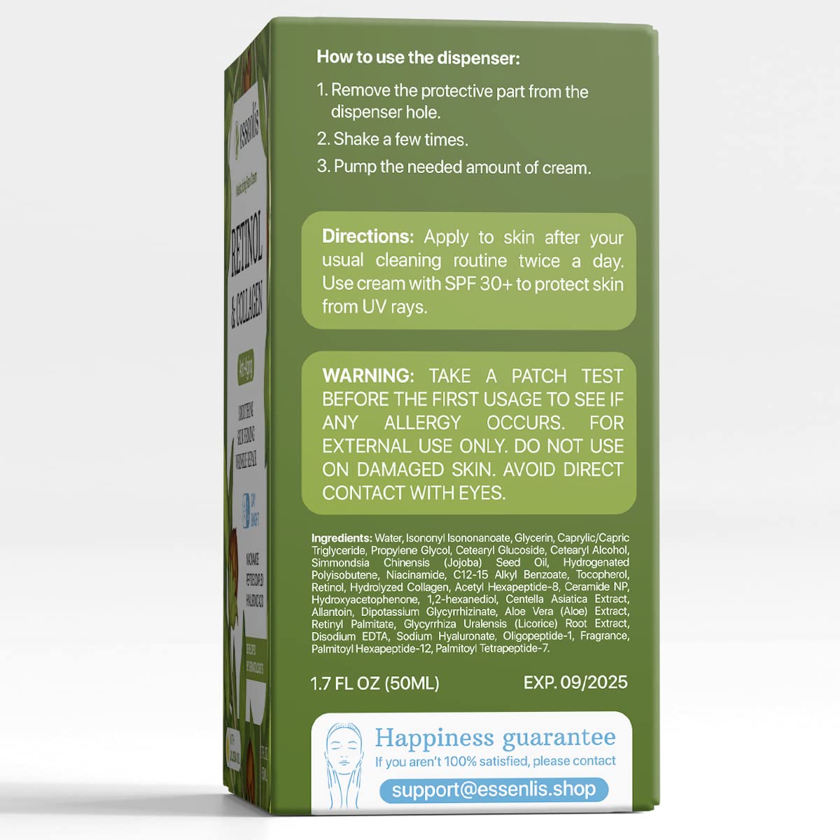 Retinol Cream for Face - Anti-Aging Moisturizer with Collagen & Hyaluronic Acid | Day & Night Use for All Skin Types