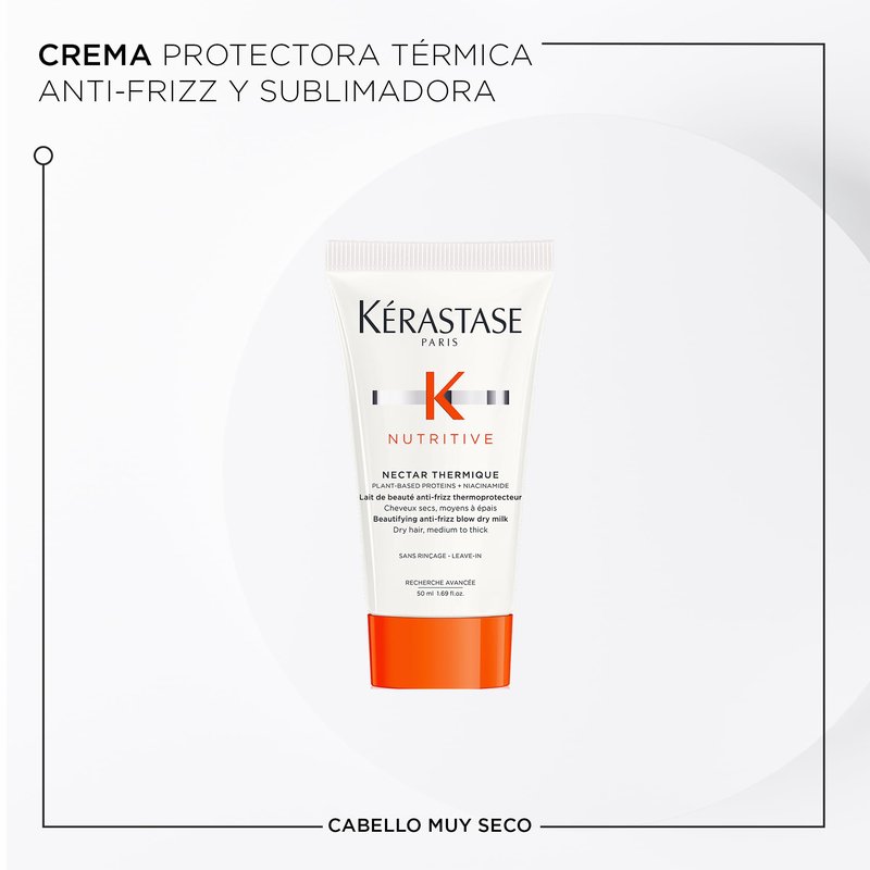 Kérastase Nutritive Discovery Set For Dry Hair - Nourishing Mini Shampoo, Conditioner and Leave In, Controls Frizz and Enhances Shine With Niacinamide