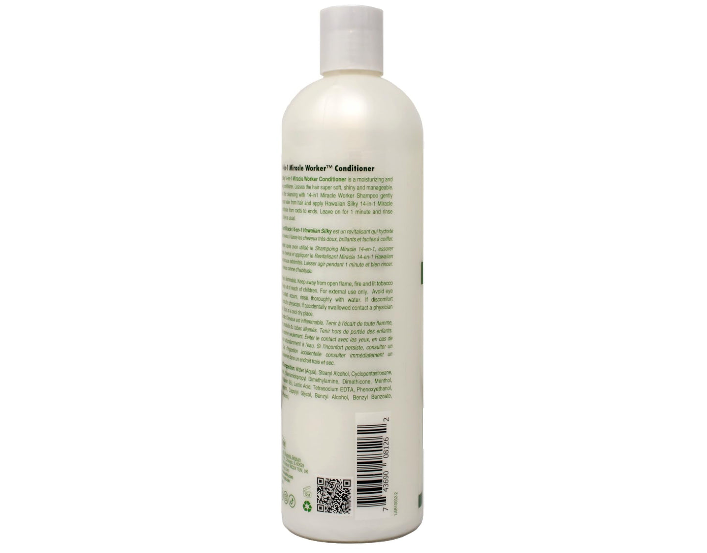 Hawaiian Silky Miracle Worker 14-in-1 Shampoo & Conditioner Bundle, Hydrating & Strengthening Hair Care Set, 16 fl oz Each