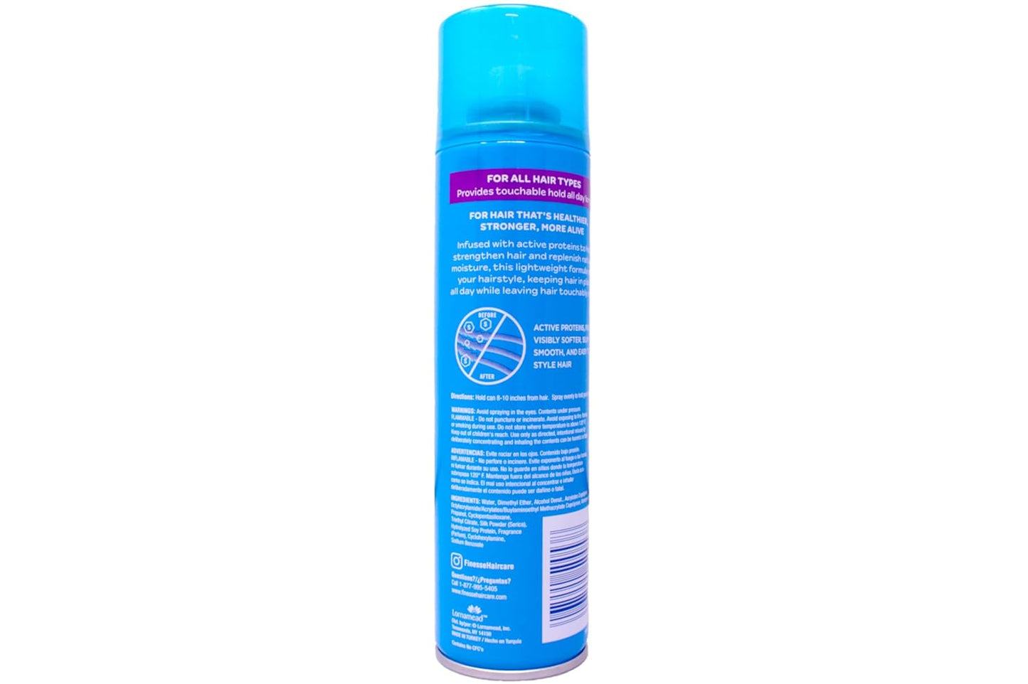 Extra Hold Hairspray - Finesse Finish & Strengthening Formula | 7 oz, Pack of 5