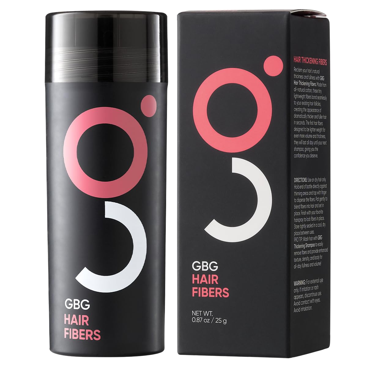 Hair Fibers for Thinning Hair & Bald Spots - Instant Cover Up & Volume | 25g White Powder for Men & Women