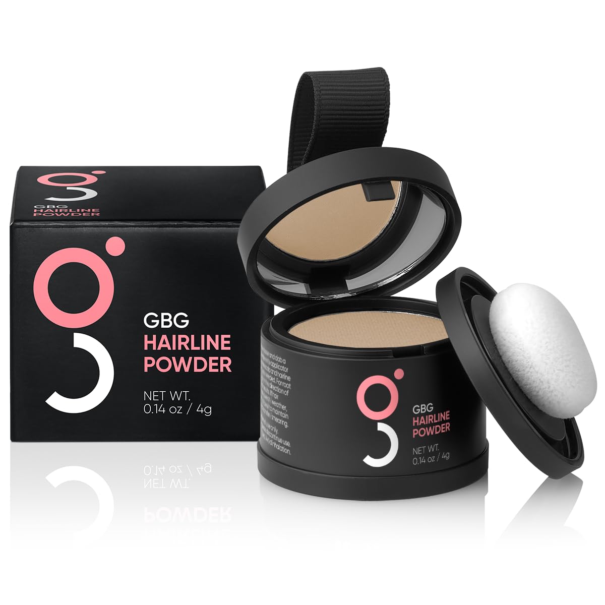 Hairline Powder Instantly Conceals Hair Loss, Root Touch Up Hair Toppers for Women & Men, Hair Fibers for Thinning Hair, Root Cover Up, Stain-Proof 24 Hour Formula (Medium Blonde)