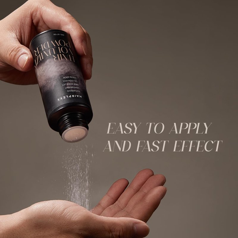 Hairplexx Hair Volumizing Powder - Instant Texturizer & Root Lifter for Fine, Thin, Oily Hair | Easy Application, Natural Ingredients