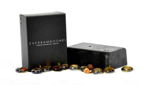 Ever Bamboo HEI Bamboo Charcoal Moisturizing Face + Body Soap Bar (200 g)