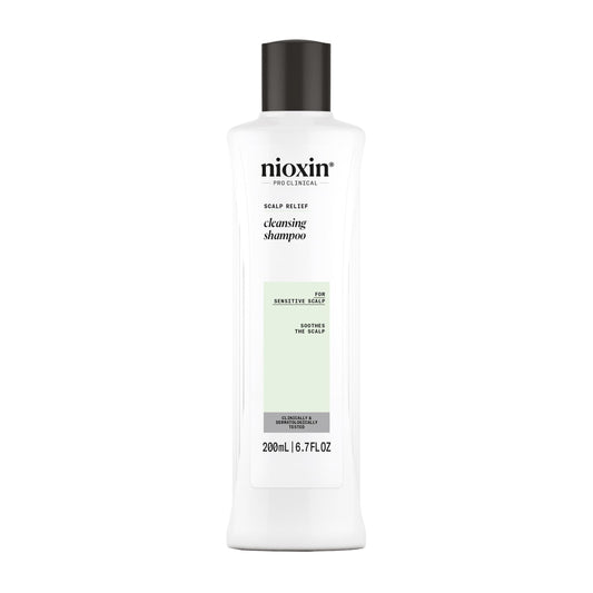 Nioxin Scalp Relief Cleansing Shampoo | For Sensitive Scalp | Made with Aloe Vera and Vitamin E | 6.7 Fl oz.