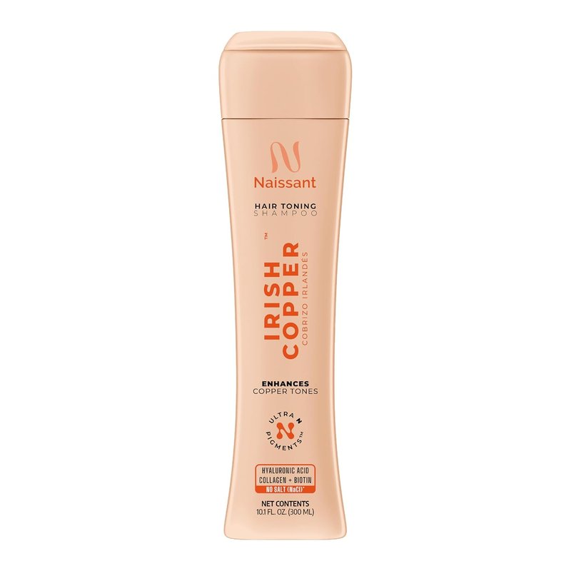Irish Copper Hair Toning Shampoo - Ultra High-Purity Pigments for Deep Copper Tone | 10.1 Fl. Oz | Paraben & Sulfate Free
