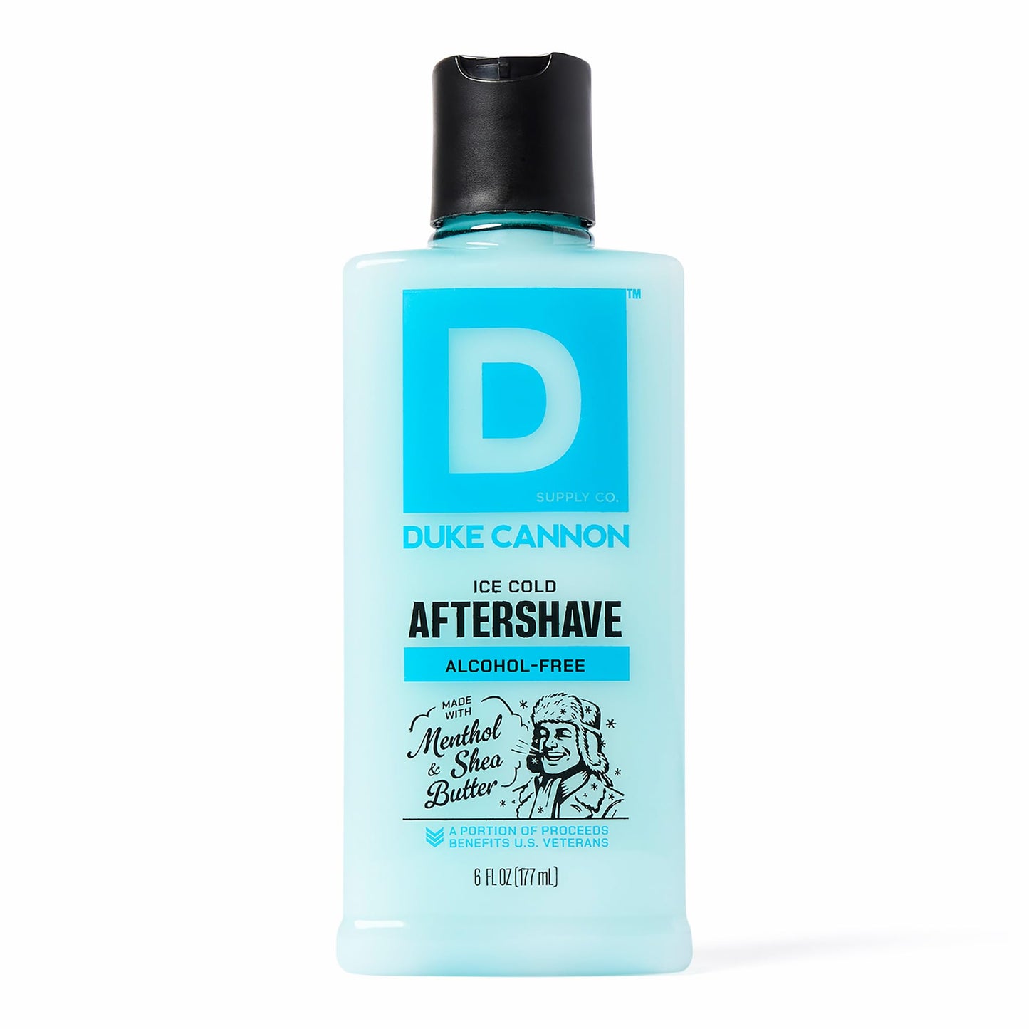 Duke Cannon Ice Cold Cooling After Shave Balm for Men - 6 fl oz - Alcohol-Free Post-Shave Balm for Men - Made with Menthol & Shea Butter