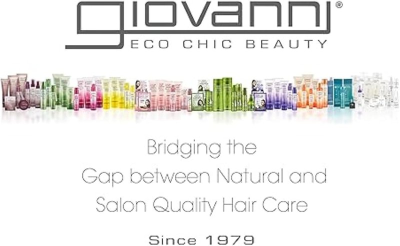 GIOVANNI ECO CHIC Frizz Be Gone Hair Serum - Anti-Frizz, Adds Shine & Seals Color | 2.75 oz