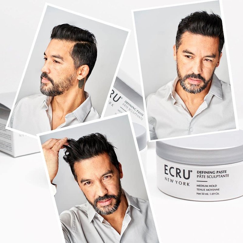 ECRU New York Defining Paste, Medium Hold Hair Wax, Styling Cream, Texturizing Hair Products, Travel Size Pomade, 1.69oz