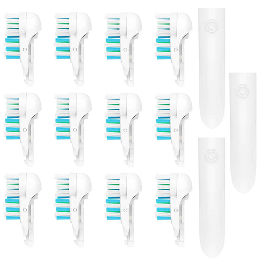 12 Pcs Fit for Oral B Toothbrush Heads Dual Clean Replacements Attachment Spin Brush Head Sensitive Refill Accessories fit for 4732 3733 4734