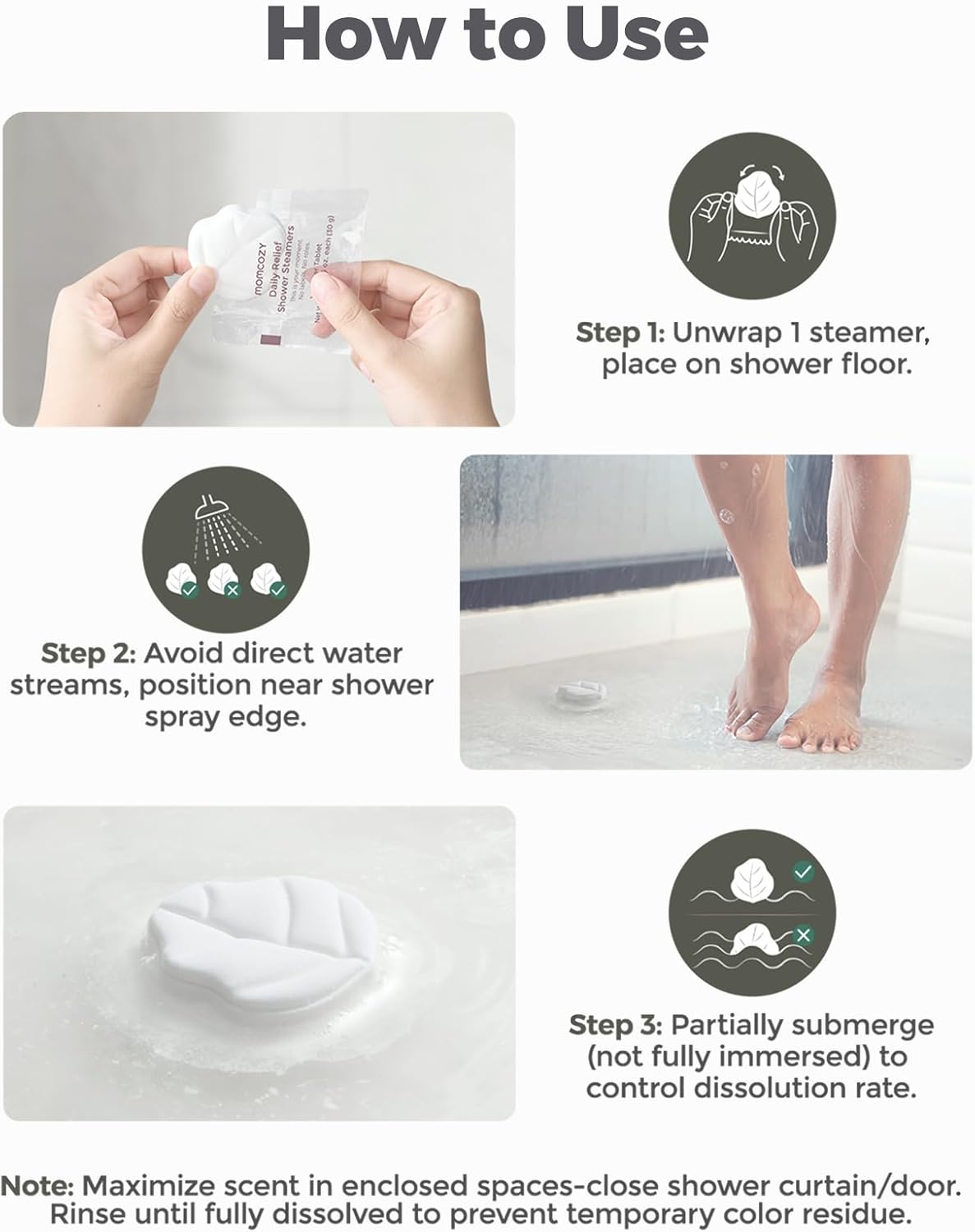 Momcozy 14 Pack Shower Steamers | Aromatherapy Self-Care Gift Set with Peppermint & Eucalyptus for Relaxation - Ideal for Mother's Day & Bridal Showers