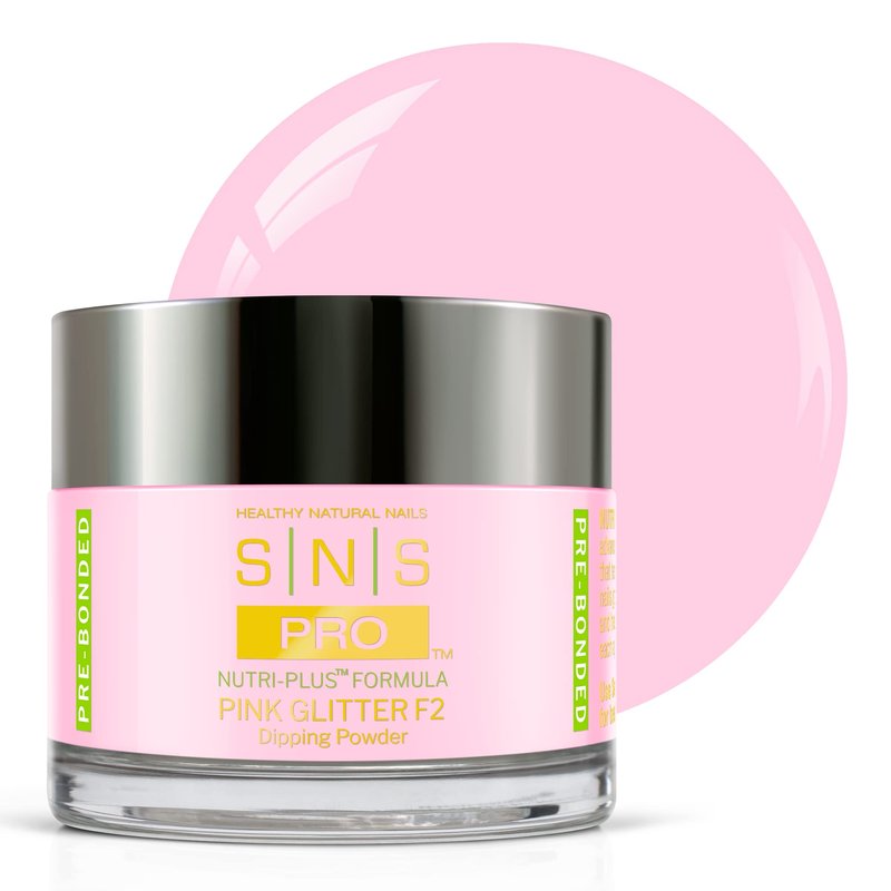 SNS Healthy Natural Nails - Pink Glitter F2-2 Ounce