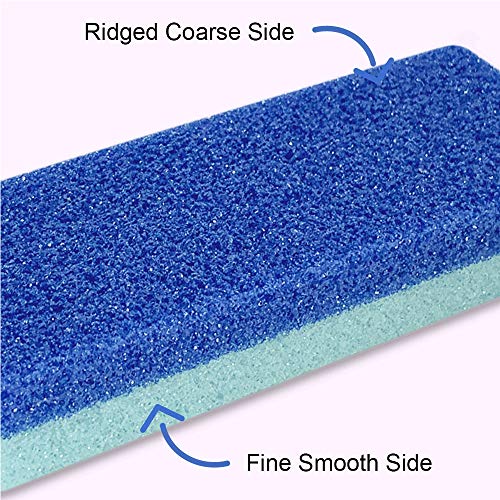 Maryton Foot Exfoliator File Scrubber Sponge Pedicure Tool Callus Remover for Feet, Salon Foot Scrub Pads Pedi Gifts for Men Women, 2pcs