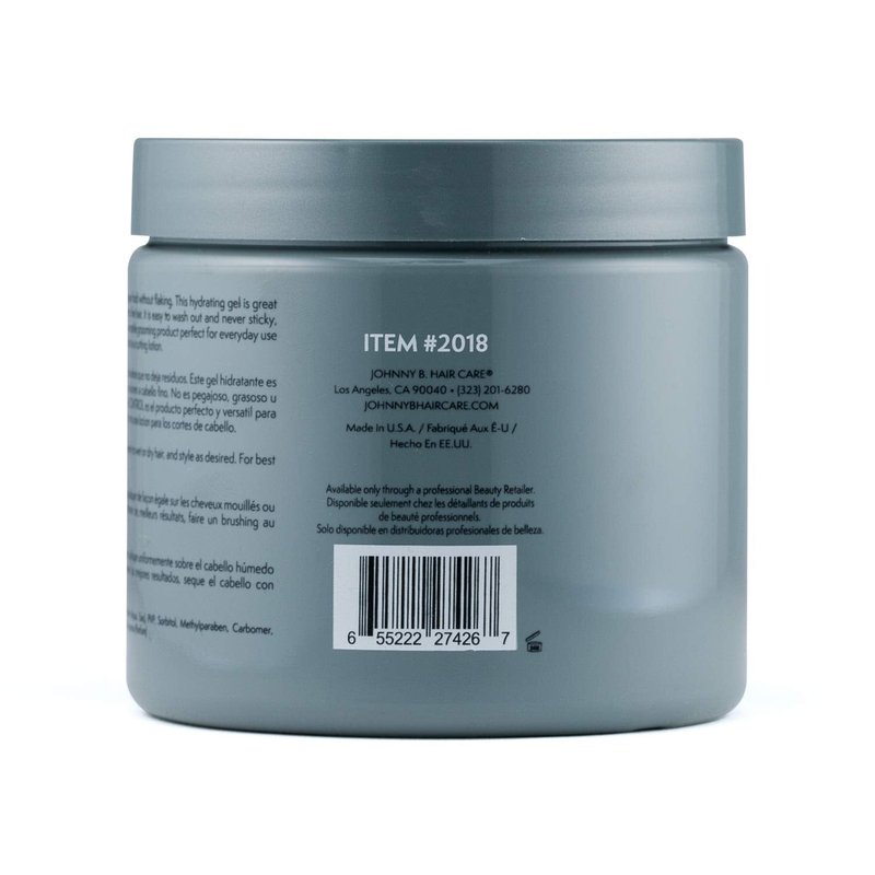 JOHNNY B. Control Alcohol-Free Hair Styling Gel, Strong Hold, All Hair Types 16 oz.