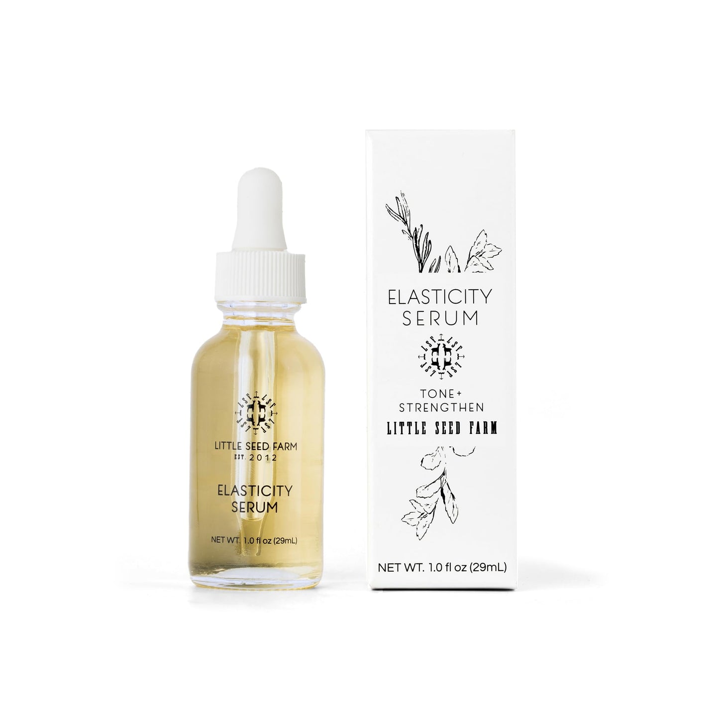 Little Seed Farm Elasticity Serum - Skin Toning and Firming Serum, 1.0 Ounce