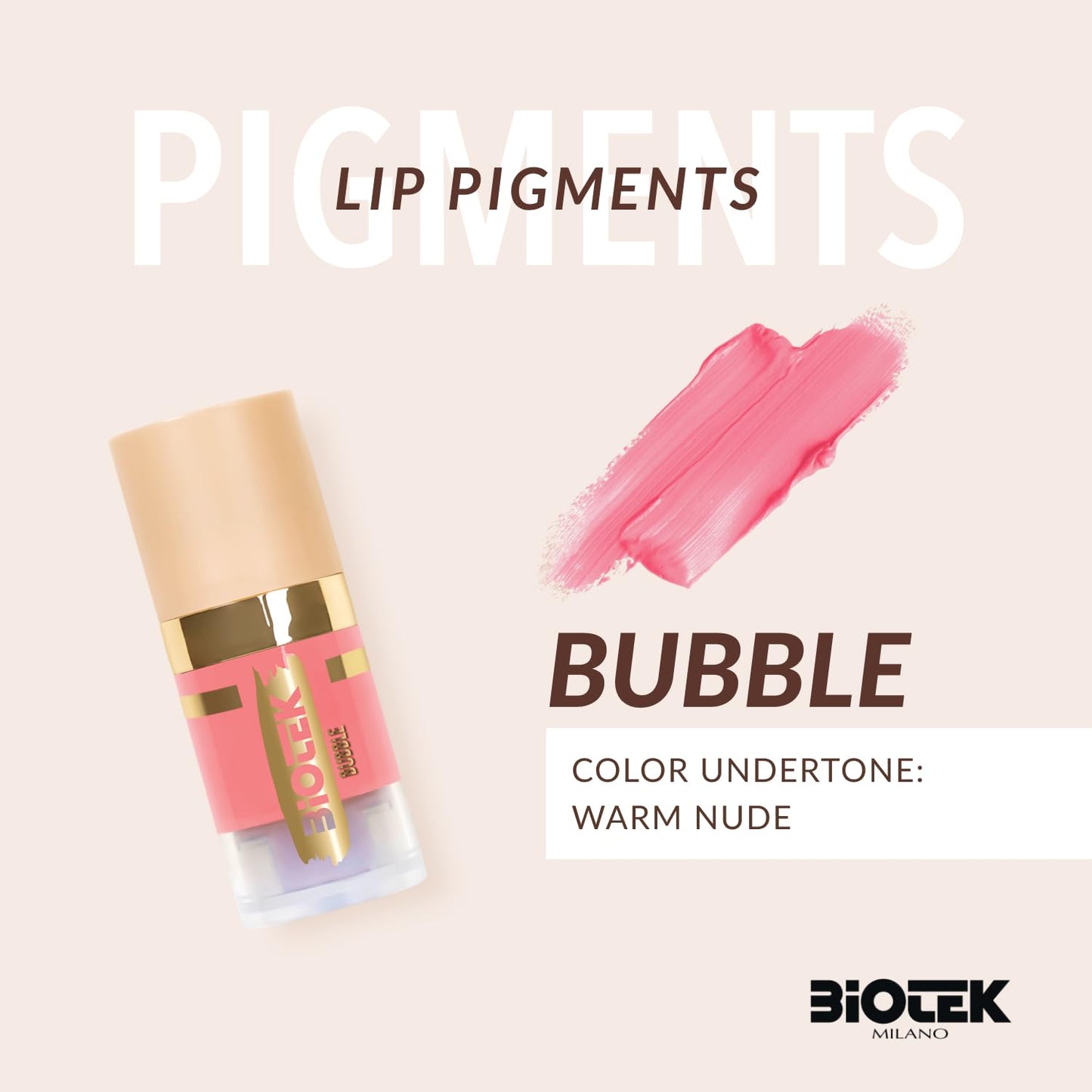 Biotek Lip Pigment for Permanent Makeup - Vibrant and Intense Violet Fuchsia Lip Color - Made in Italy - Rebel 0,24 fl.oz.