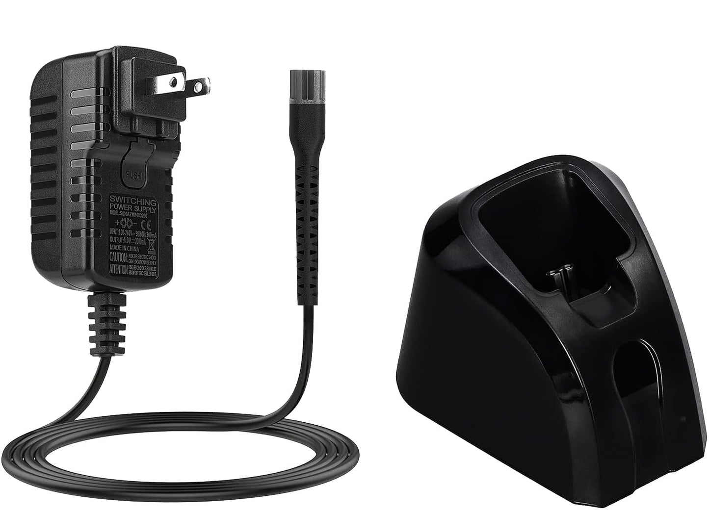 Kaynway 2PCS Replacement 5V Clipper Charger Stand Set for Wahl Senior Magic Clip Metal Edition Detailer Cordless Clipper, Professional Charger Cord for Wahl 8173 Vanish Shaver