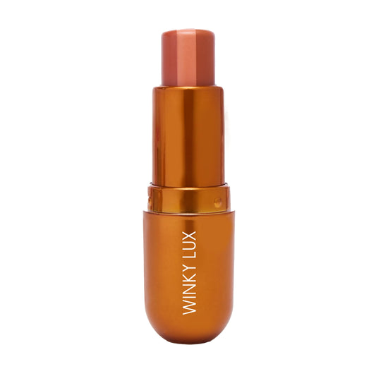 Winky Lux Pumpkin Spice Latte Tri-Color Tinted Lip Balm – Hydrating Balm, Sheer Pink Tint, Lip Care with Jojoba Oil & Vitamin E, Moisturizes & Softens Dry Lips, Buttery Soft with Pumpkin Spice Scent
