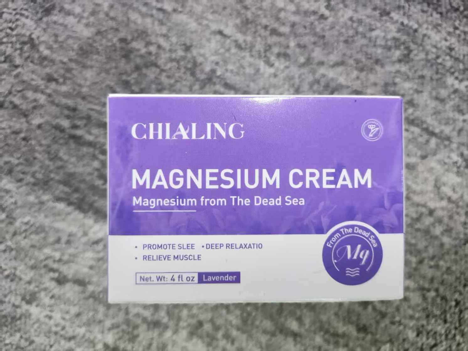 DeadMagnesium Cream, Magnesium Lotion from The Dead Sea - Natural Ingredients - Made in USA - Use Day and Night, Lavender Magnesium Cream, 4 oz