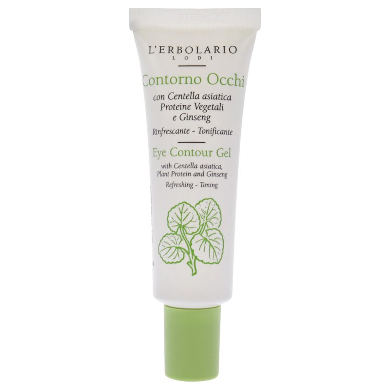 L'Erbolario Eye Contour Gel - Contains Plant Protein And Ginseng - Light, Non Greasy Cream - Helps Reduce Under-Eye Bags And Circles - Provides A Fresh Sense Of Well-Being - Paraben Free - 0.5 Oz