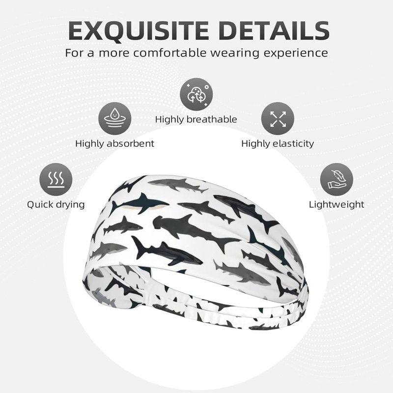 Westie Dogs Workout Headbands - Non-Slip Wicking Sports Sweatbands for Yoga & Fitness | Summer Accessories for Men, Women & Girls