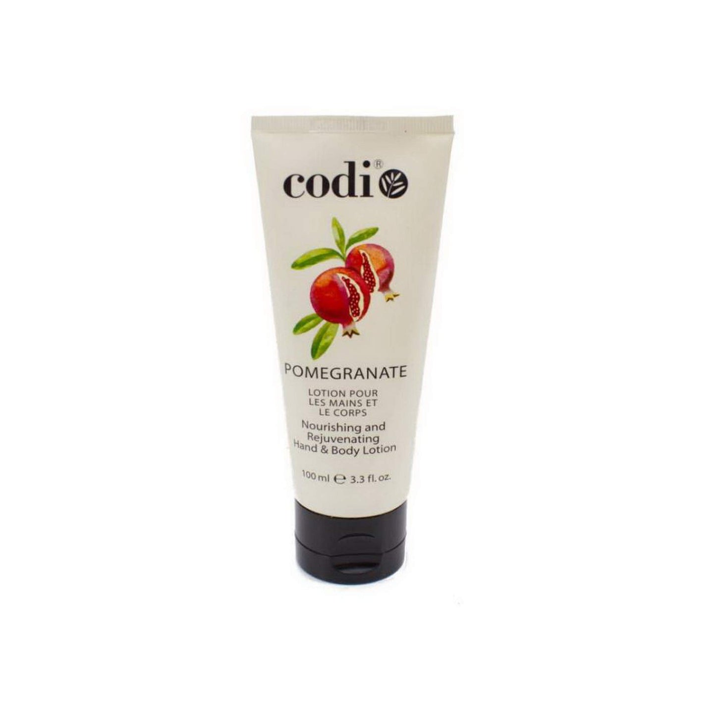 CODi Pomegranate Lotion - Body and Hand Lotion with Pump for Women and Men - Pomegranate Body Lotion with Wonderful Pomegranate Scent - Less Greasy, Quick Absorbent - 1 750ml Bottle and 2 100ml Tubes