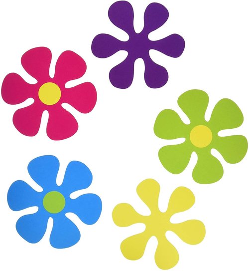 Beistle Mini Retro Flower Cutouts