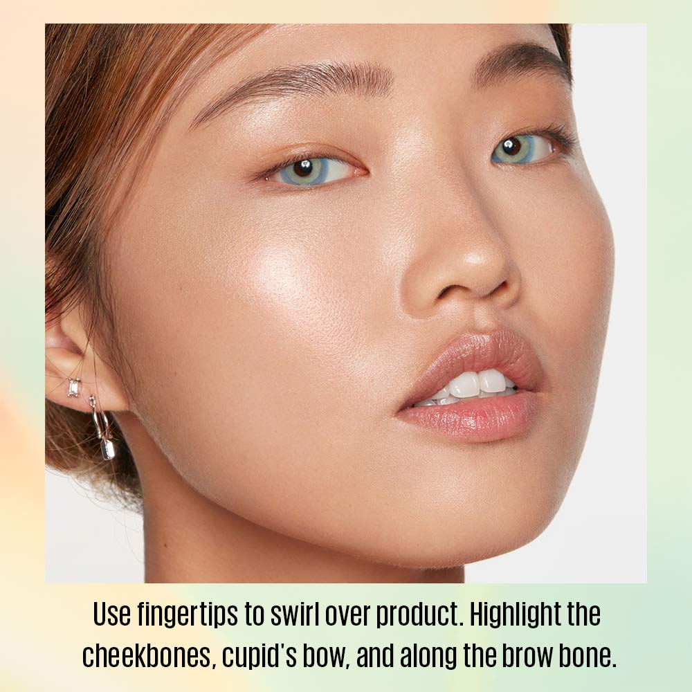KAJA Mochi Glow Bouncy Highlighter | 03 Luna | Cruelty-free, Paraben-free, Sulfate-free, Phtalates-free, K-Beauty