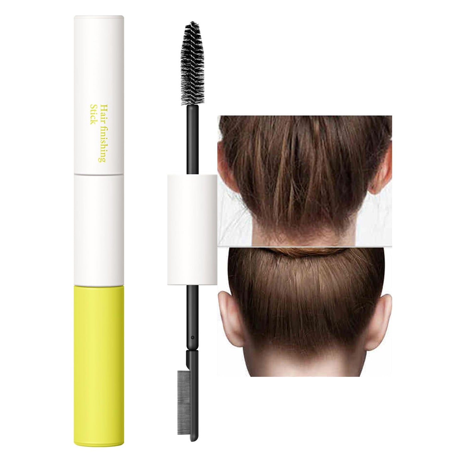 BestLand Double-Head Hair Serum Wand for Frizz and Flyaways – Non-Greasy Flyaway Tamer with Hair Mascara Brush & Comb Tip, Styling Gel Wax Stick, Travel Size, Ideal Gifts for Women Girls