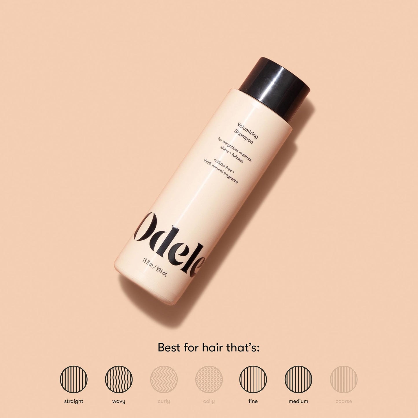 Odele Volumizing Sulfate-Free Shampoo for Lift & Fullness, 13 fl oz