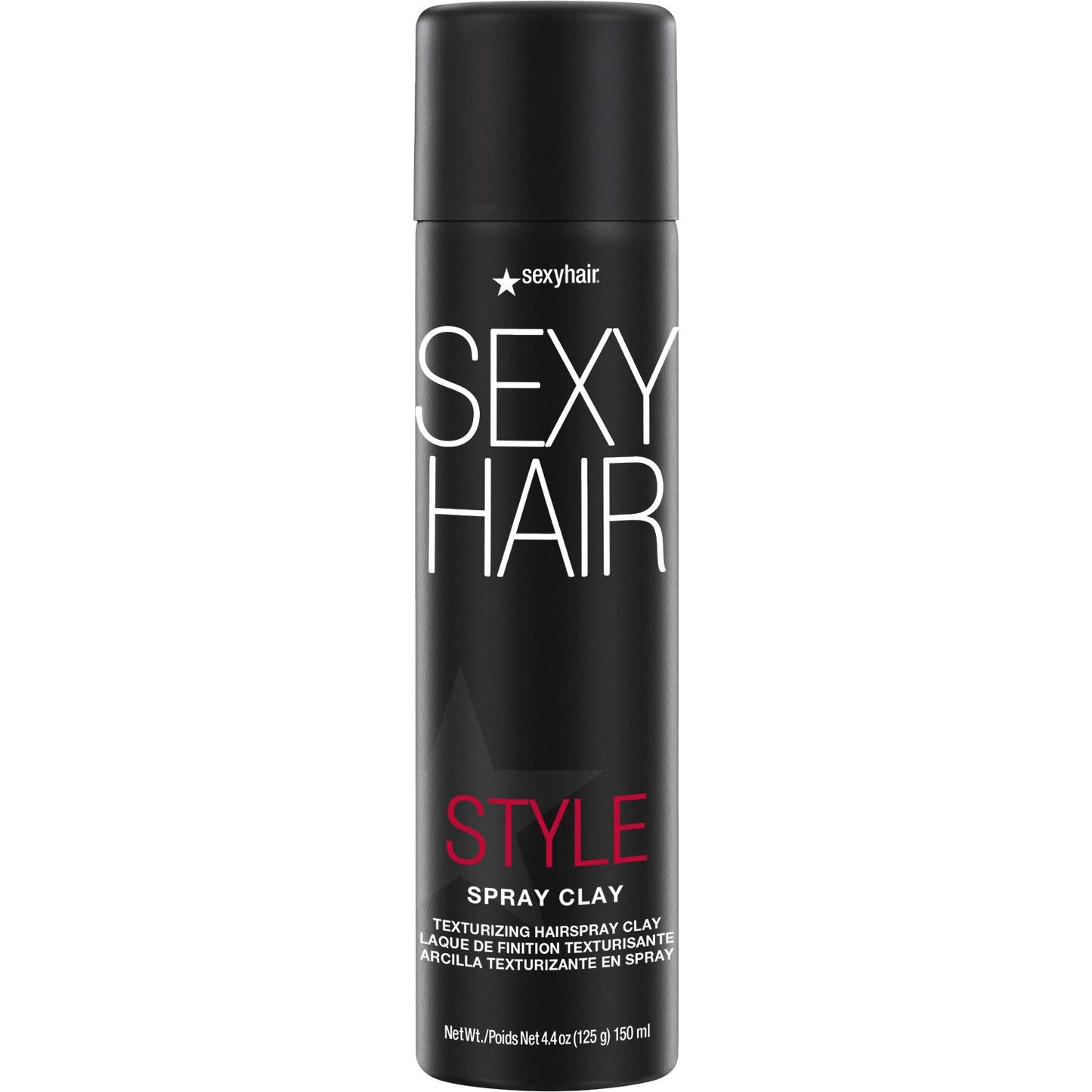 Texturizing Hairspray Clay - SexyHair Style Spray for All Hair Types | Matte Finish, 4.4 Oz